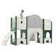 preview thumbnail 9 of 13, 9 in 1 Kids Slide Play Set Structure for Indoor-Outdoor Activity - 65.3''L x 68.9''W x 37.8''H