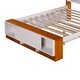 preview thumbnail 12 of 21, Full Size Platform Bed with Trundle,Storage Headboard and Footboard,USB Charging Design