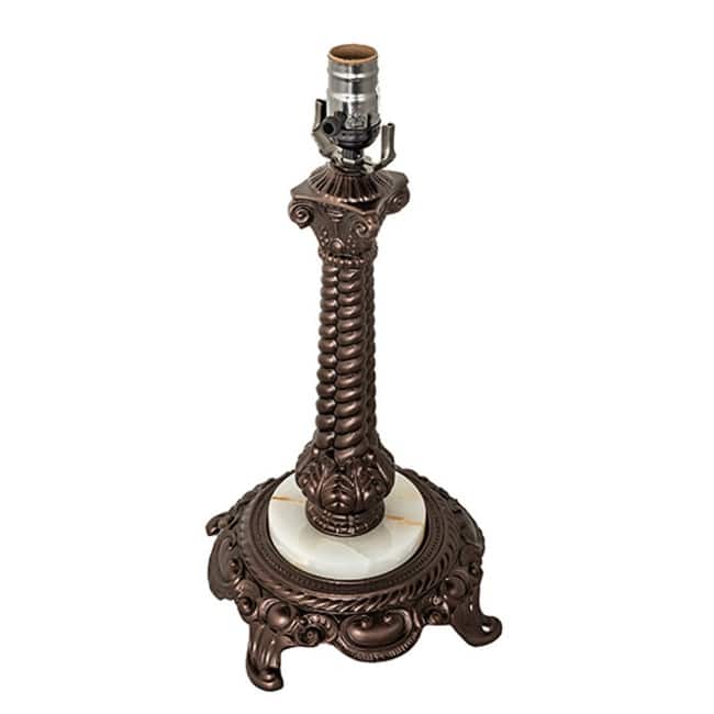 Meyda Tiffany 10483 Rope 16" Tall Lamp Base - Mahogany Bronze