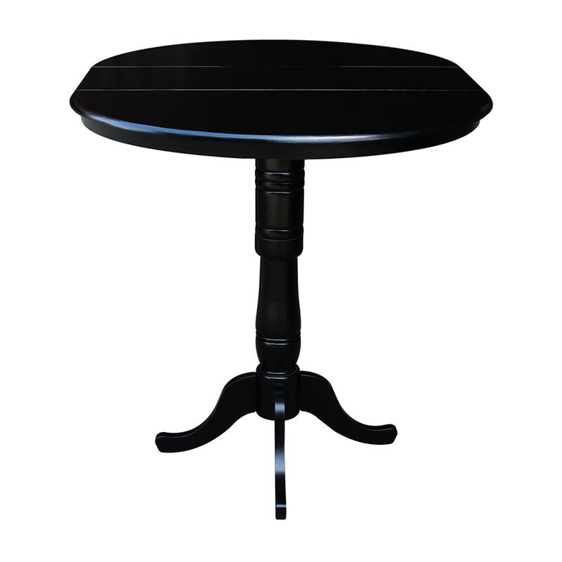 Copper Grove 36-inch Round Pedestal Table with 12-inch Leaf