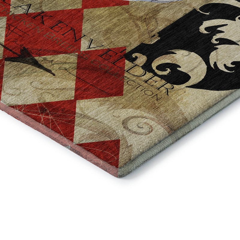 Premium Washable Super Soft Farmhouse Rooster Mayfield Rug