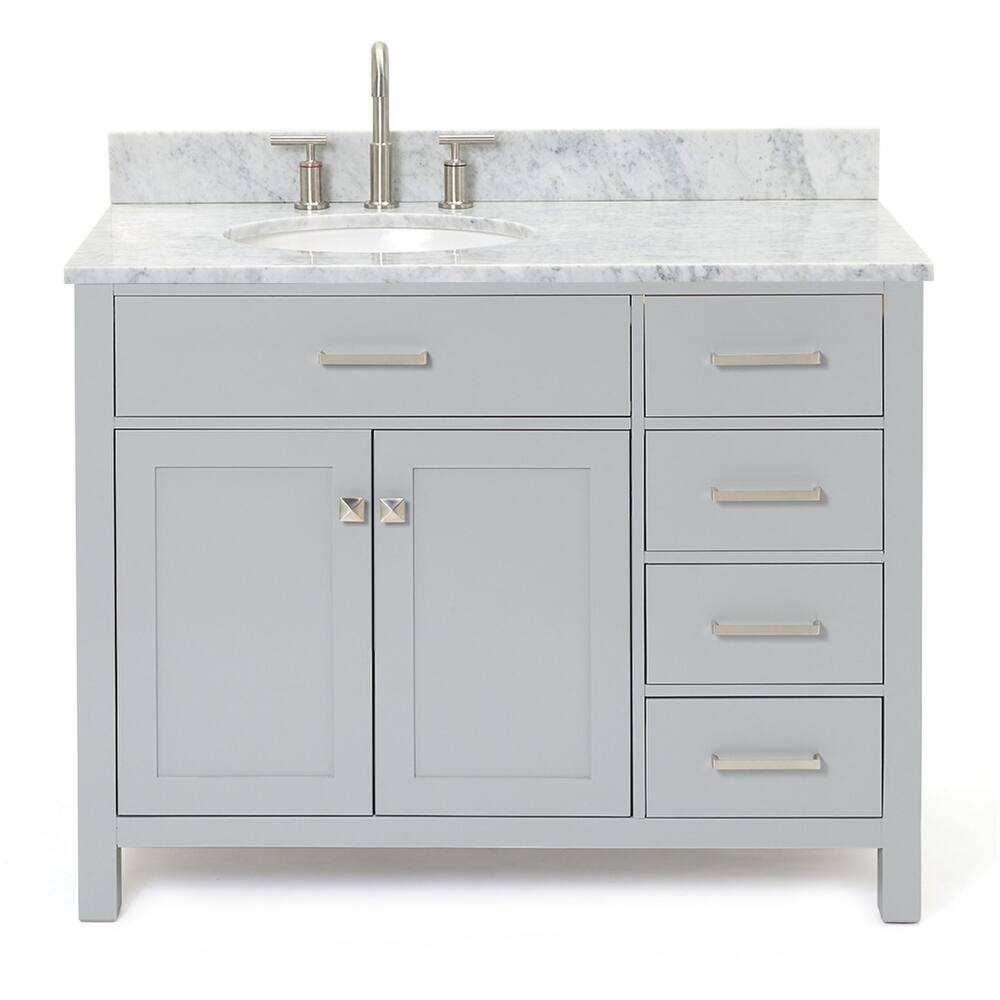 Ariel H043SLCW2OVO Bristol 43" Free Standing Single Oval Basin Vanity