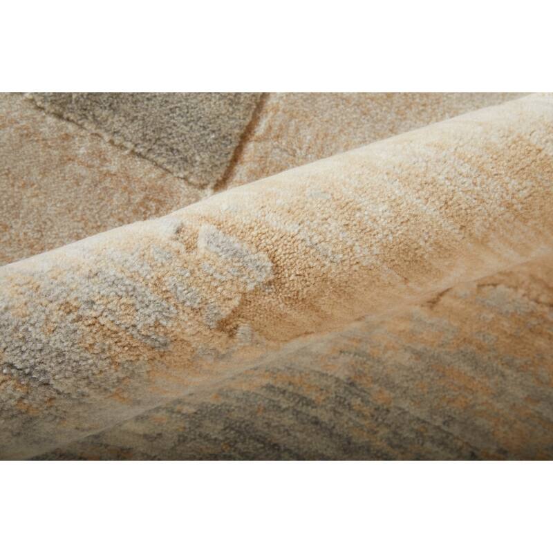 Grand Bazaar Hartman Machine Made Abstract Modern Area Rug