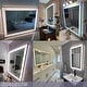 preview thumbnail 3 of 49, Extra Large Black Frame LED Bathroom Vanity Mirror with 3 Years Warranty and UL Certified