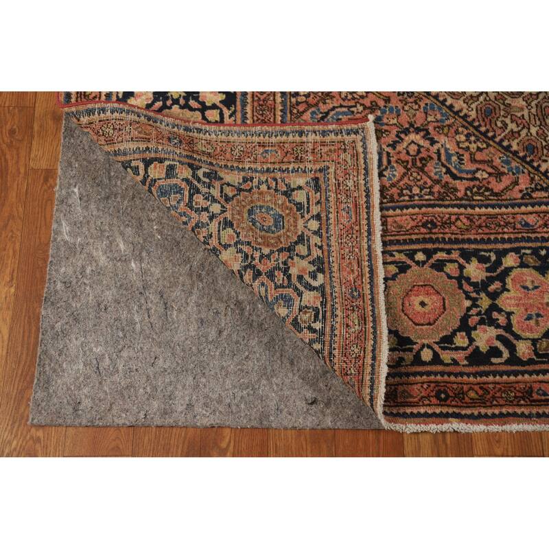 Hand Knotted Oriental 100% Wool Carpet Traditional Medallion Beige & Ivories Sarouk Area Rug - 8' 5'' X 5' 4''