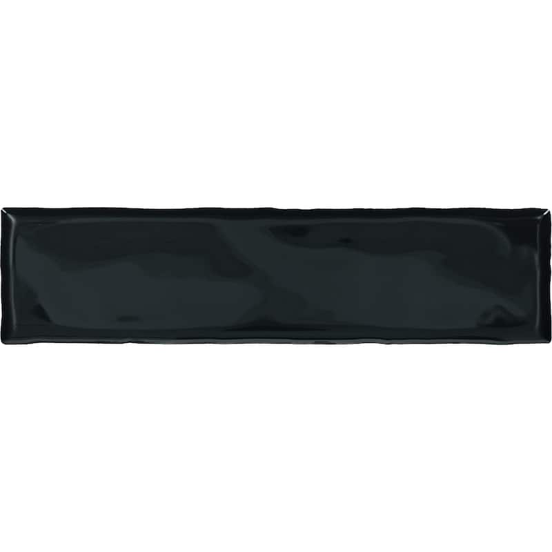 TileHQ 3" x 12" Ceramic Wall Tile in Glossy Deep Sea (48 PC per Carton) (12.00 SQFT per Carton)