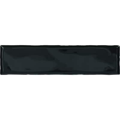 TileHQ 3" x 12" Ceramic Wall Tile in Glossy Deep Sea (48 PC per Carton) (12.00 SQFT per Carton)