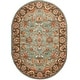preview thumbnail 39 of 52, SAFAVIEH Handmade Heritage Loren Traditional Oriental Wool Rug 4'6" x 6'6" Oval - Blue/Brown - Oval