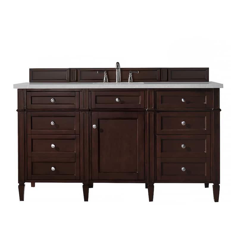 James Martin Vanities Brittany 60" Single Vanity, Burnished Mahogany