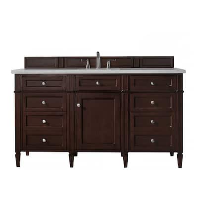 James Martin Vanities Brittany 60" Single Vanity, Burnished Mahogany
