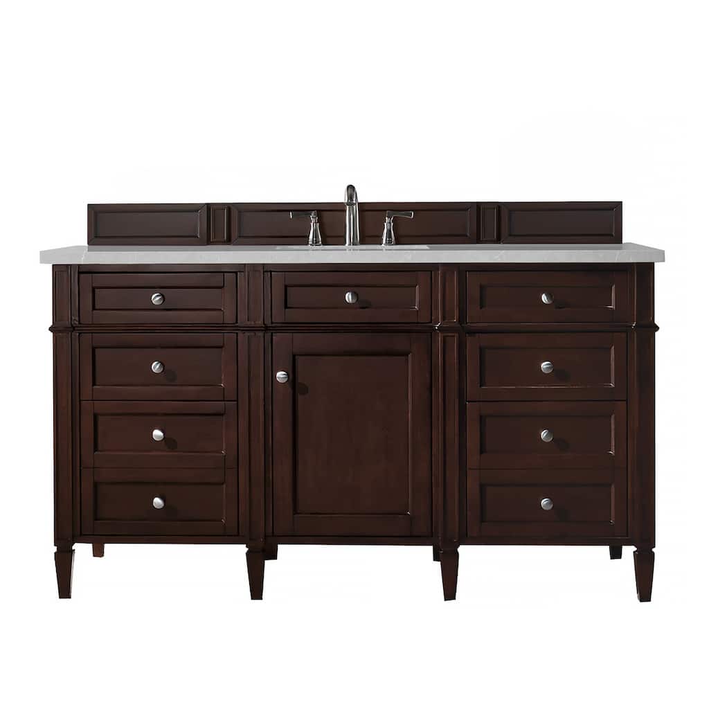 James Martin Vanities Brittany 60" Single Vanity, Burnished Mahogany