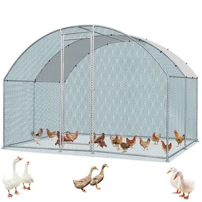 Outdoor Metal Large Poultry Coop for Chicken Rabbits Small animals