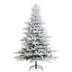 preview thumbnail 96 of 131, Glitzhome 6FT/7.5FT/9FT/11FT Snow Flocked Pre-lit Artificial Fir Christmas Trees