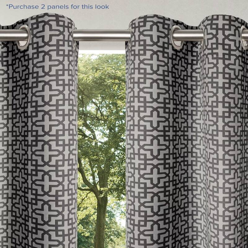 Outdoor Cabana Trellis Grommet Panel