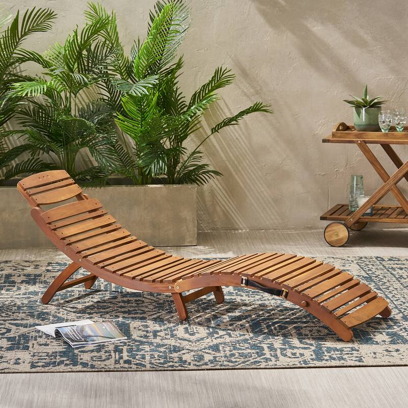 Lahaina Wood Foldable Chaise Lounge