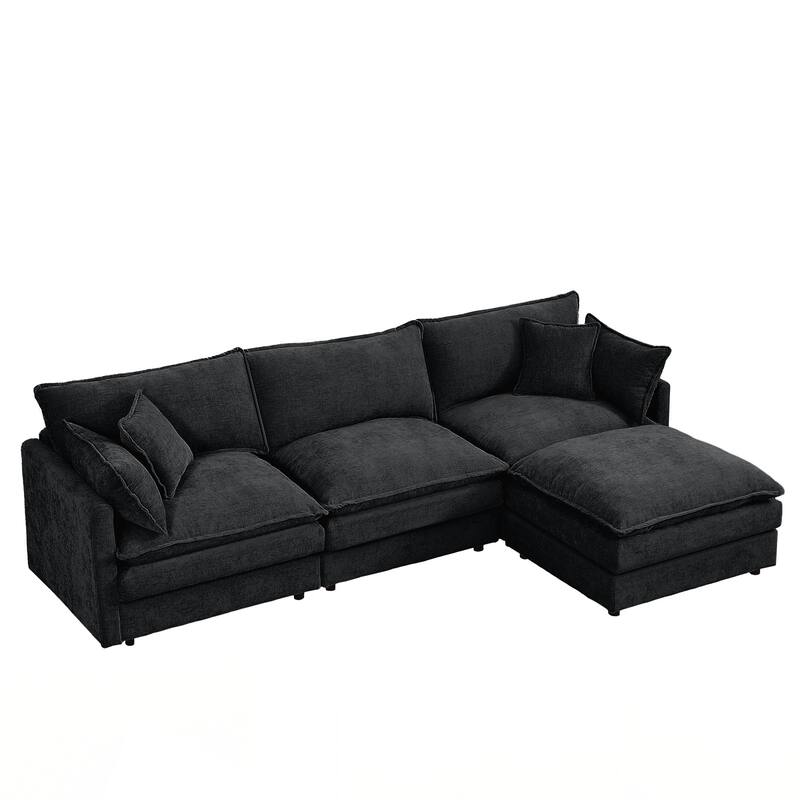 Modular Sectional Sofa, 102 Inch L Shaped Couch Set for Living Room