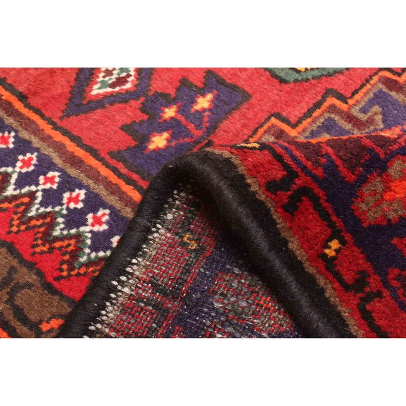 ECARPETGALLERY Hand-knotted Andelz Red Wool Rug - 4'2 x 6'3