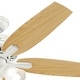 preview thumbnail 5 of 17, Hunter 52" Newsome Ceiling Fan with 3-Light LED Light Kit and Pull Chain - Traditional