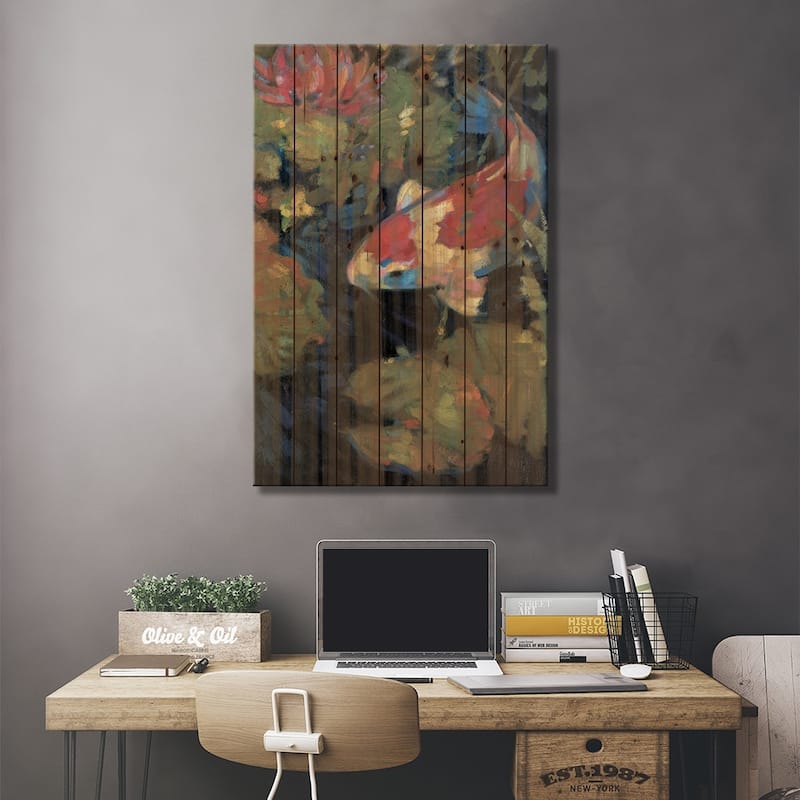 Asian Serenity II Print On Wood by Leif Ostlund - Multi-Color