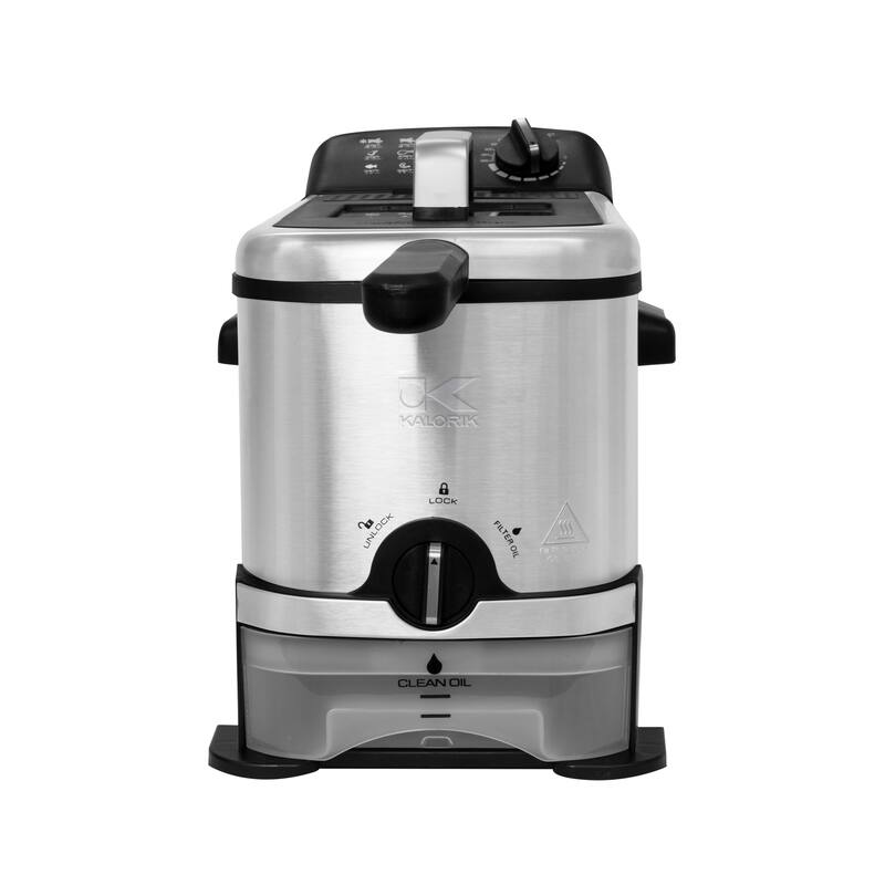 Kalorik 3.2 Quart Deep Fryer with Oil Filtration