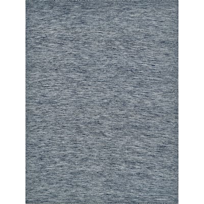 EXQUISITE RUGS Chelsea Flatweave New Zealand Wool Black/Ivory Area Rug.