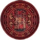preview thumbnail 15 of 48, SAFAVIEH Vintage Hamadan Gody Oriental Distressed Rug 11' x 11' Round - Red/Multi