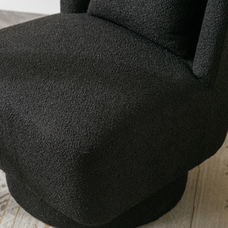 23.6"W Modern 360 Degree Swivel Accent Barrel Chair