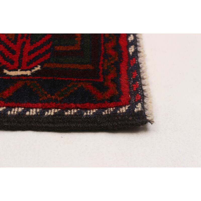 Teimani Red Rug 3'8" x 6'3" - 3'8 x 6'3