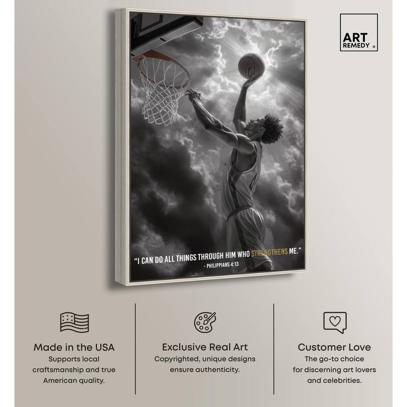 Strengthen Me Canvas by Art Remedy