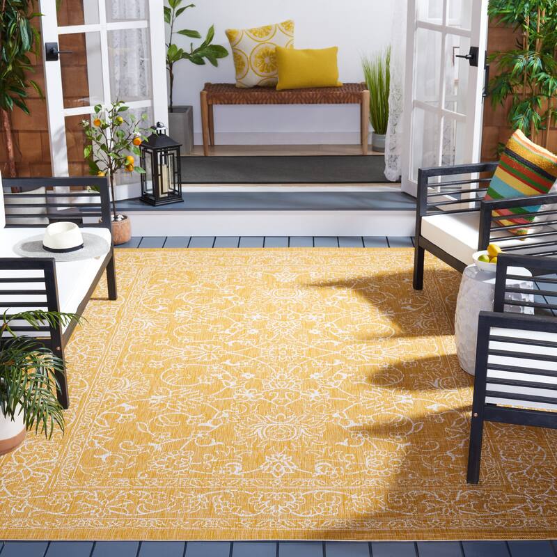 SAFAVIEH Courtyard Aquata Indoor/ Outdoor Waterproof Patio Backyard Rug