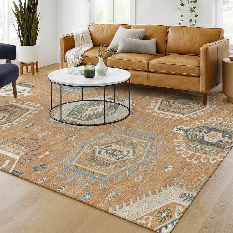 Machine Washable Indoor/ Outdoor Global Akron Chantille Rug
