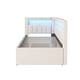 preview thumbnail 12 of 14, Trundle Upholstered Platform Bed with USB Ports and 7 Colors LED Belt