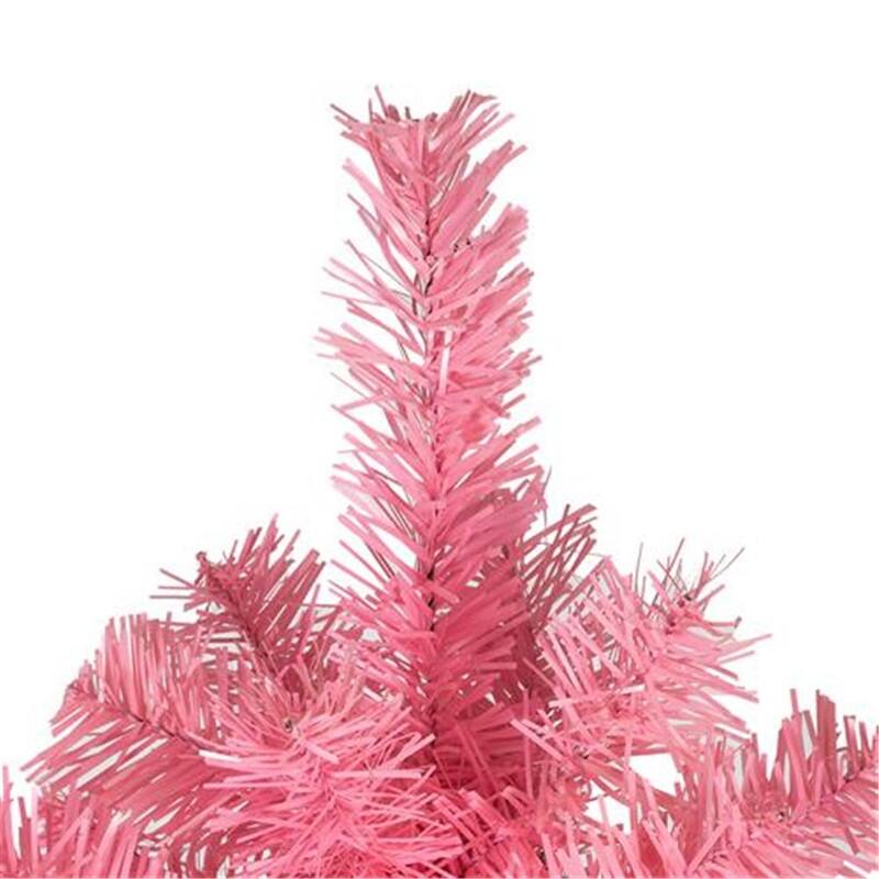 6FT Black/Pink Artificial Xmas Tree 1600Tips