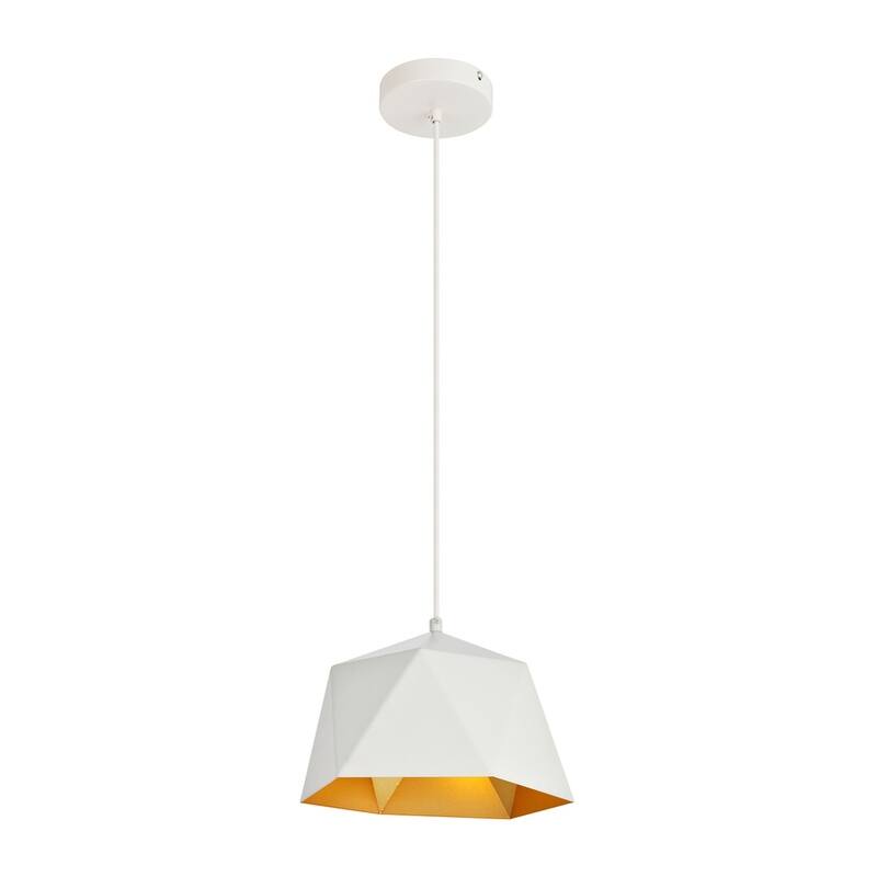 Arden Collection Pendant D10.2 H6.7 Lt:1 White and Golden inside Finish