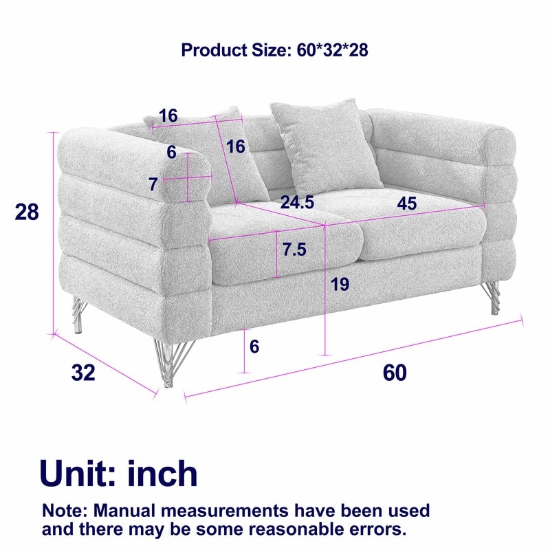 60 inch sectional on sale sofa