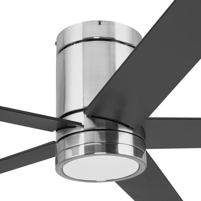 60" Honeywell Graceshire Brushed Nickel Indoor Ceiling Fan with LED Light and Remote Control, 6-Speed BLDC Motor