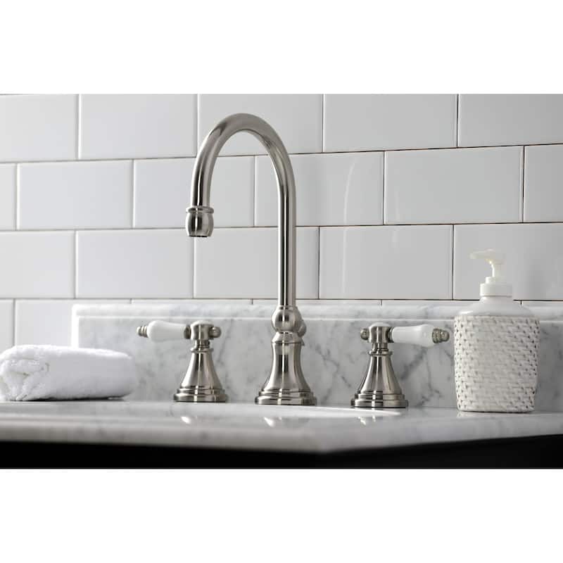 Kingston Brass Bel-Air 1.2 GPM Deck Mounted Widespread Bathroom Faucet