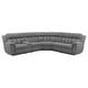 preview thumbnail 2 of 1, Bahrain 6-piece Modular Power Reclining Sectional Charcoal