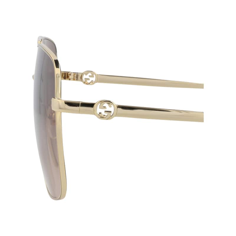 Gucci Aviator-Frame Metal Sunglasses