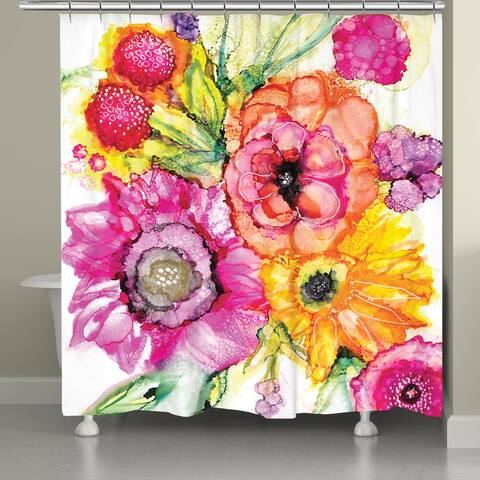 Summer Florals Shower Curtain