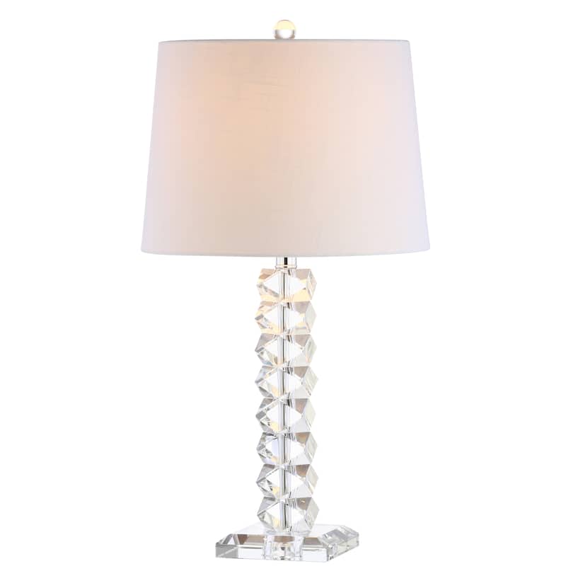 Hadley 25.5" Crystal LED Table Lamp, Clear by JONATHAN Y