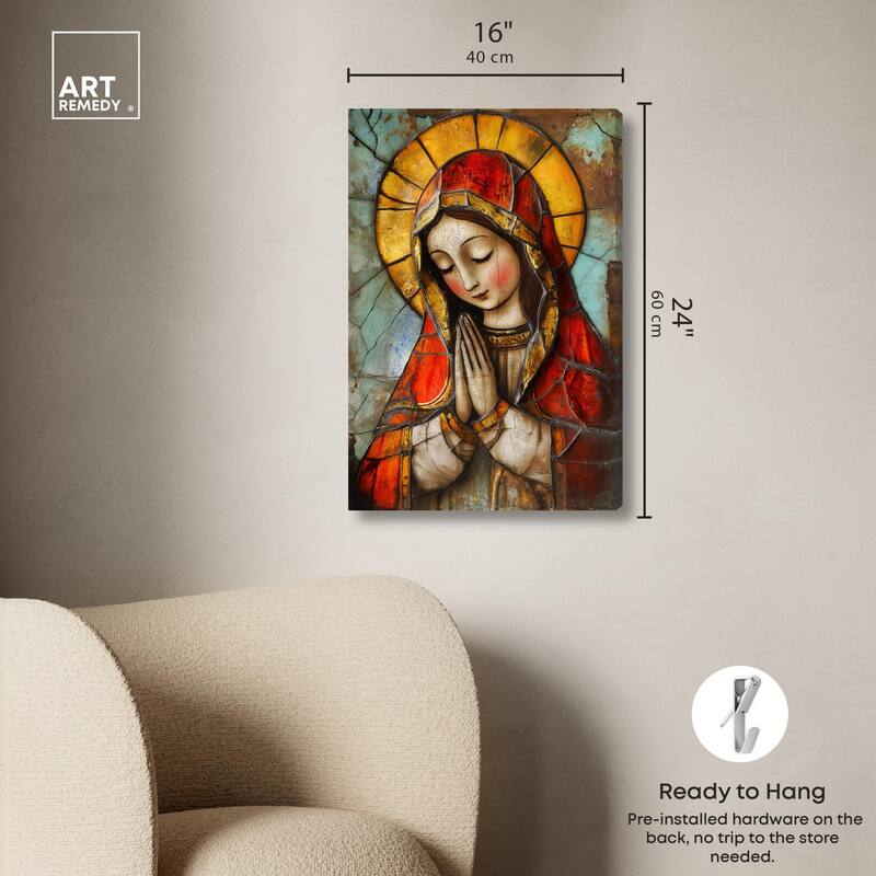 Ancient Supplication Canvas by Art Remedy, Gallery Wrapped