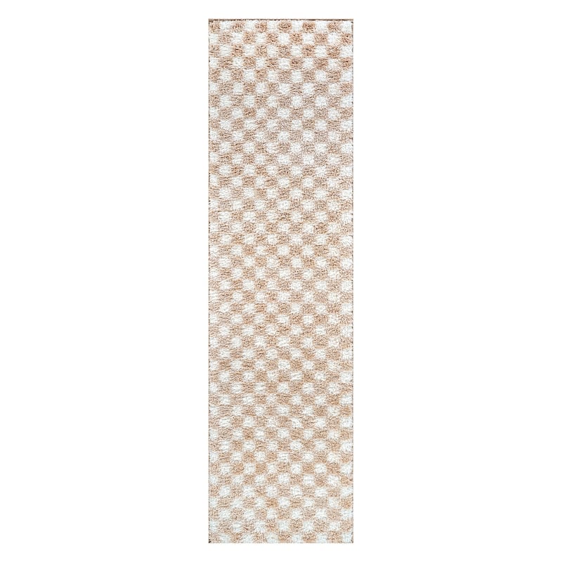 Block Shag Rug - Great for Living Room, Bedroom, or Entryway - Medium Pile, Easy to Clean - Anthracite Dark Gray