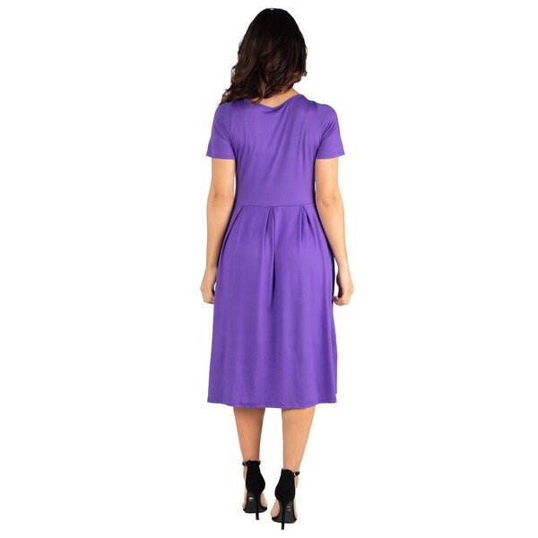 midi skater dress with pockets