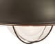 preview thumbnail 9 of 7, VAXCEL Harwich 10.25 in. H 1-Light Burnished Bronze Coastal Outdoor Wall Sconce, Steel, Clear Seeded Glass Shade