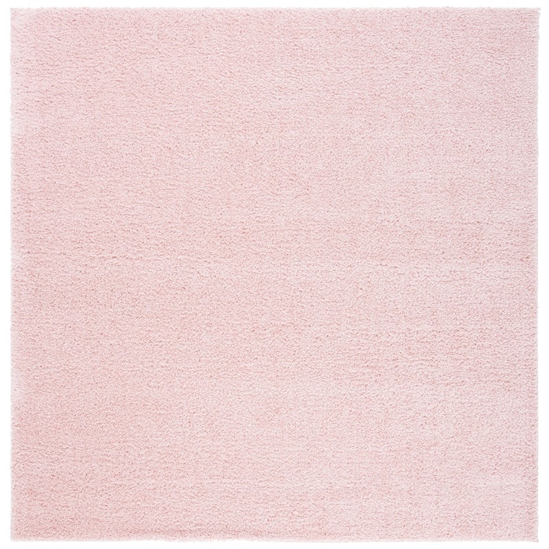 SAFAVIEH Decora Shaggy Maryada 2-inch Thick Rug - 6'7" Square - Pink