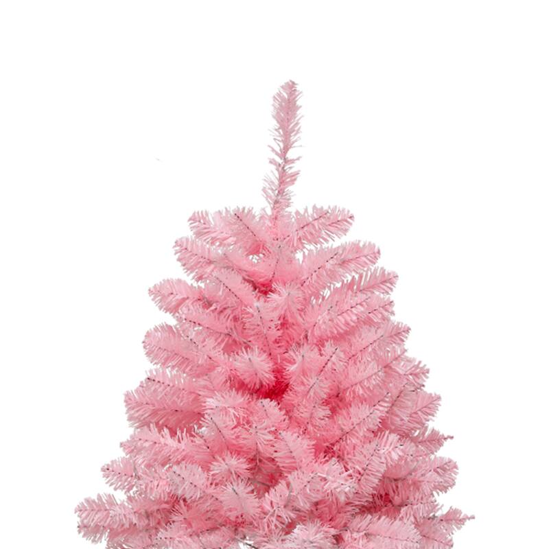 6/7.5 Ft Pink Spruce Artificial Christmas Tree