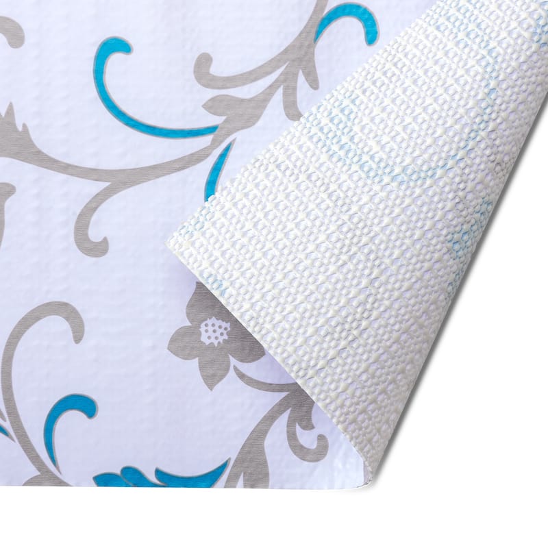 Printed foam kitchen shelf liner Independence Day Blue 18x96 12×120In