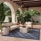 preview thumbnail 2 of 99, Nourison Easy Care Indoor/Outdoor Moroccan Trellis Area Rug 6' x 9' - Navy/Blue