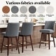 preview thumbnail 36 of 52, Pellebant 30.6'' H Solid Wood Swivel Bar Stool with Back